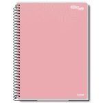 Caderno Espiral Univ. Capa Dura 1 Matérias 80 Fls Essenciale Colors Rosa Credeal