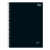 Caderno Espiral Univ. Capa Dura 10 Matérias 160 Fls Zip Preto Tilibra 305421