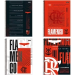 Caderno Espiral Univ. Capa Dura 10 Matérias 160 Fls Flamengo Foroni 33.9296-0