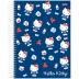 Caderno Espiral Univ. Capa Dura 10 Matérias 160 Fls Hello Kitty Jandaia 