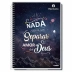 Caderno Espiral Univ. Capa Dura 10 Matérias 160 Fls Pão Diario Floral Credeal 