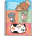 Caderno Espiral Univ. Capa Dura 10 Matérias 160 Fls Pet Fun Credeal