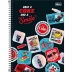 Caderno Espiral Univ. Capa Dura 1 Matéria 80 Fls Coca-Cola Tilibra