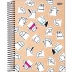 Caderno Espiral Univ. Capa Dura 1 Matéria 80 Fls Flork Jandaia 