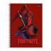 Caderno Espiral Univ. Capa Dura 1 Matéria 80 Fls Fortnite Foroni 