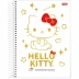 Caderno Espiral Univ. Capa Dura 1 Matéria 80 Fls Hello Kitty 50th Jandaia