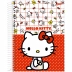 Caderno Espiral Univ. Capa Dura 1 Matéria 80 Fls Hello Kitty Jandaia