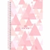 Caderno Espiral Univ. Capa Dura 1 Matéria 80 Fls Rosa Rose São Domingos