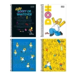 Caderno Espiral Univ. Capa Dura 1 Matéria 80 Fls Simpsons Tilibra 