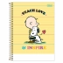 Caderno Espiral Univ. Capa Dura 1 Matéria 80 Fls Snoopy Tilibra