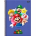 Caderno Espiral Univ. Capa Dura 1 Matéria 80 Fls Super Mario Foroni