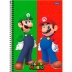 Caderno Espiral Univ. Capa Dura 1 Matéria 80 Fls Super Mario Foroni