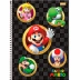 Caderno Espiral Univ. Capa Dura 1 Matéria 80 Fls Super Mario Foroni