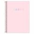 Caderno Espiral 1/4 (pequeno) Capa Dura  80 Fls Happy Tilibra