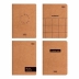 Caderno Grampeado 1/4 (pequeno) Flexível 32 Fls KraftWork Tilibra 