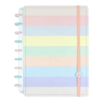 Caderno Inteligente Arco Iris Pastel 80 Fls Médio