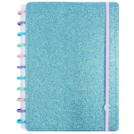 Caderno Inteligente Lets Glitter 80 Fls Grande Ocean Blue