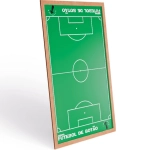 Campo Futebol de Botão 92mm x 62mm Madeira Pais e Filhos