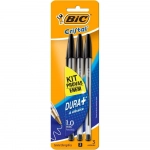 Caneta Esferográfica Bic Cristal Preta pct c/3 Unid Blister