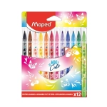 Caneta Hidrográfica 12 Cores Maped Mini Cute 845404