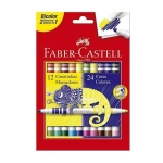 Caneta Hidrográfica 24 Cores Faber Castell Bicolor 15.0612N