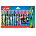 Caneta Hidrográfica 24 Cores Maped Color Peps Monsters 845401