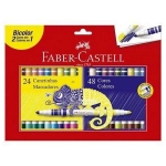 Caneta Hidrográfica 48 Cores Faber Castell Bicolor 15.0624N