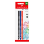 Caneta Hidrográfica Faber Castell Fine Pen Pop 0,4mm c/3 cores SM/FPP3