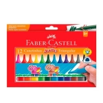 Caneta Hidrográfica Jumbo 12 Cores Triangular Faber Castell 15.0212J