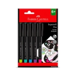 Caneta Hidrográfica Super Soft Estojo c/5 Cores Faber-Castell BPSS/ES5ZF