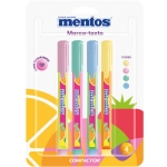 Caneta Marca Texto Compactor Destaq Mentos Pastel c/ 4 Cores 002923660