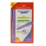 Caneta Marca Texto Faber Castell Grifpen cx c/12 Unid - Roxo MT/RXZF