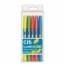 Caneta Marca Texto Gel Cis Lumini Estojo c/5 cores 