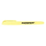 Caneta Marca Texto Masterprint Pastel MP 612 cx c/6 - Amarelo 