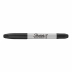 Pincel Marcador Permanente Sharpie Ponta Dupla 1.0mm e 2.0mm Twin Unid