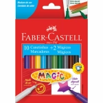 Caneta Hidrográfica 10 Cores Faber Castell Magic 15.0112MZF