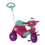 Carrinho de Passeio Pedal Velobaby Rosa Bandeirante