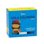 Cola Colorida 25g 6 Cores Piratininga