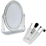 Kit Espelho e Pincel p/ Maquiagem MSM-004