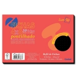 Ficha Pontilhada Nº3 127 x 203mm 5x8 c/50 Preto Credeal 276754