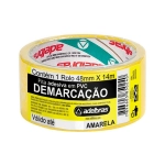 Fita Adesiva Demarcação de Solo 48mm x 14m Amarela Adelbras