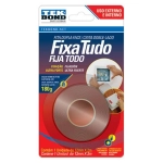 Fita Adesiva Dupla Face Massa Acrílica 12mm x 2m Fixa Tudo Tek Bond Externa e Interna