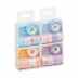 Fita Estampada Washi Tape C/Dispenser 12 mm x 3 m Cx C/5 Rolos Soul BRW Sortido