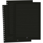 Folha para Caderno Smart Universitário Pautado 48 Fls 90g Preto DAC 1817RE