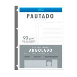 Folha para Fichário Universitário Pautado 80 Fls 90g Académie Tilibra 341878