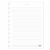 Folha para Caderno Disco Univ. Pautado 80 Fls 90g Branco Decorado Tilibra 332674