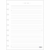 Folha para Caderno Disco Colegial Pautado 80 Fls 90g Branco Decorado Tilibra 341835