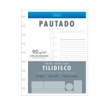 Folha para Caderno Disco Colegial Pautado 80 Fls 90g Branco Tilibra 341819