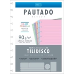 Folha para Caderno Disco Univ. Pautado 50 Fls 90g Colors 5 Cores Tilibra 341801