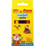 Giz de Cera Fino 06 Cores Maripel CS-06 